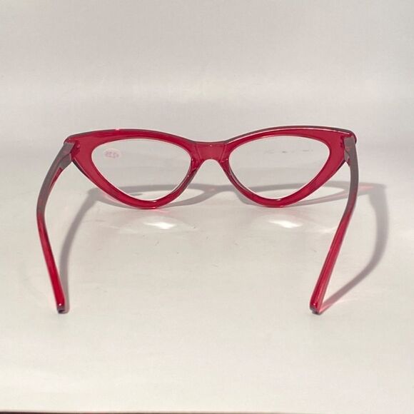 1341 Emma Cateye Reading Glasses 2.25 Red Readers NWT main image 8